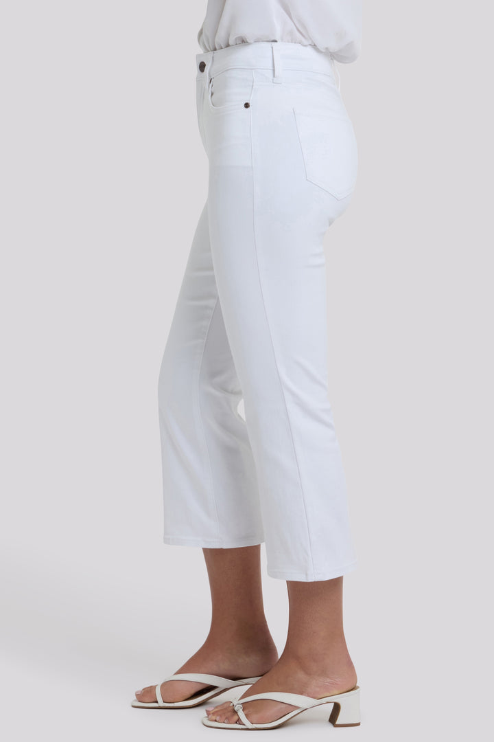 Monica Kick Flare Crop Jeans | Optic White
