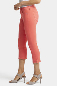 Chloe Capri Jeans Orange Coloured Denim | Fruit Punch | Pants | NYDJ