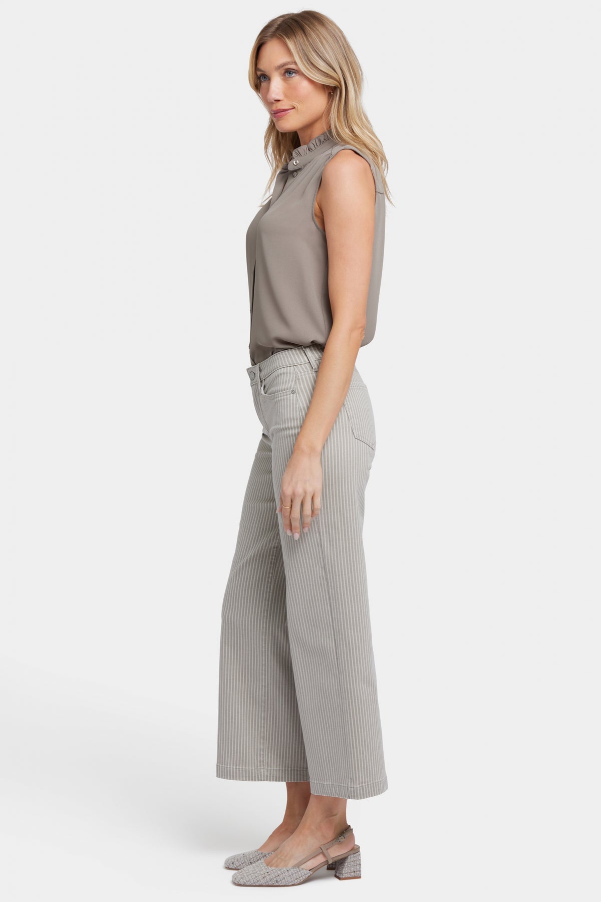 Teresa Wide Leg Ankle Jeans | Hidden Lodge Stripe | Pants | NYDJ