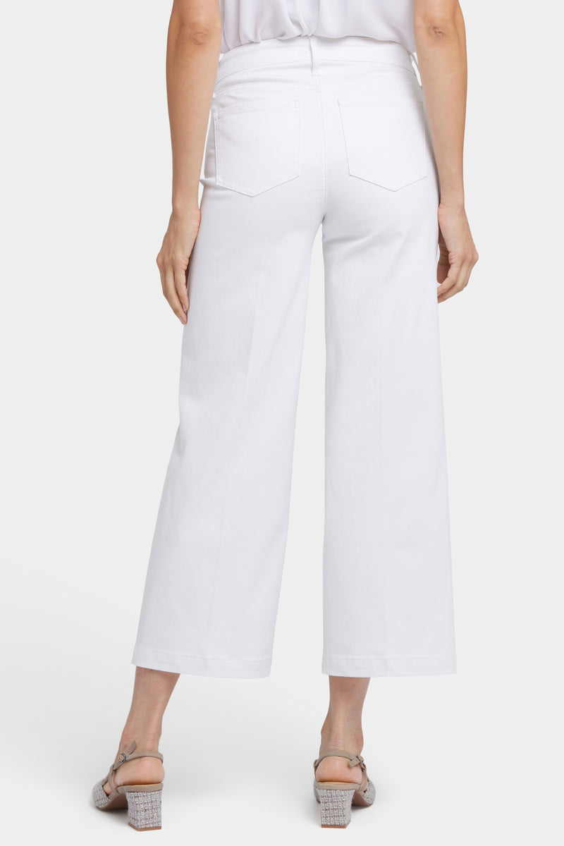 Teresa Wide Leg Ankle Jeans | Optic White | Pants | NYDJ