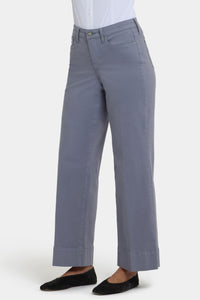 Teresa Wide Leg Ankle Jeans | Shadow Blue | Pants | NYDJ