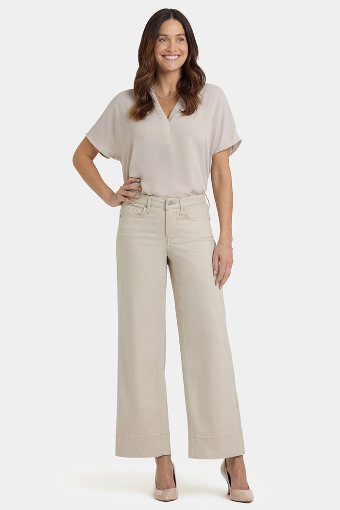 Teresa Wide Leg Ankle Jeans | Feather | Pants | NYDJ