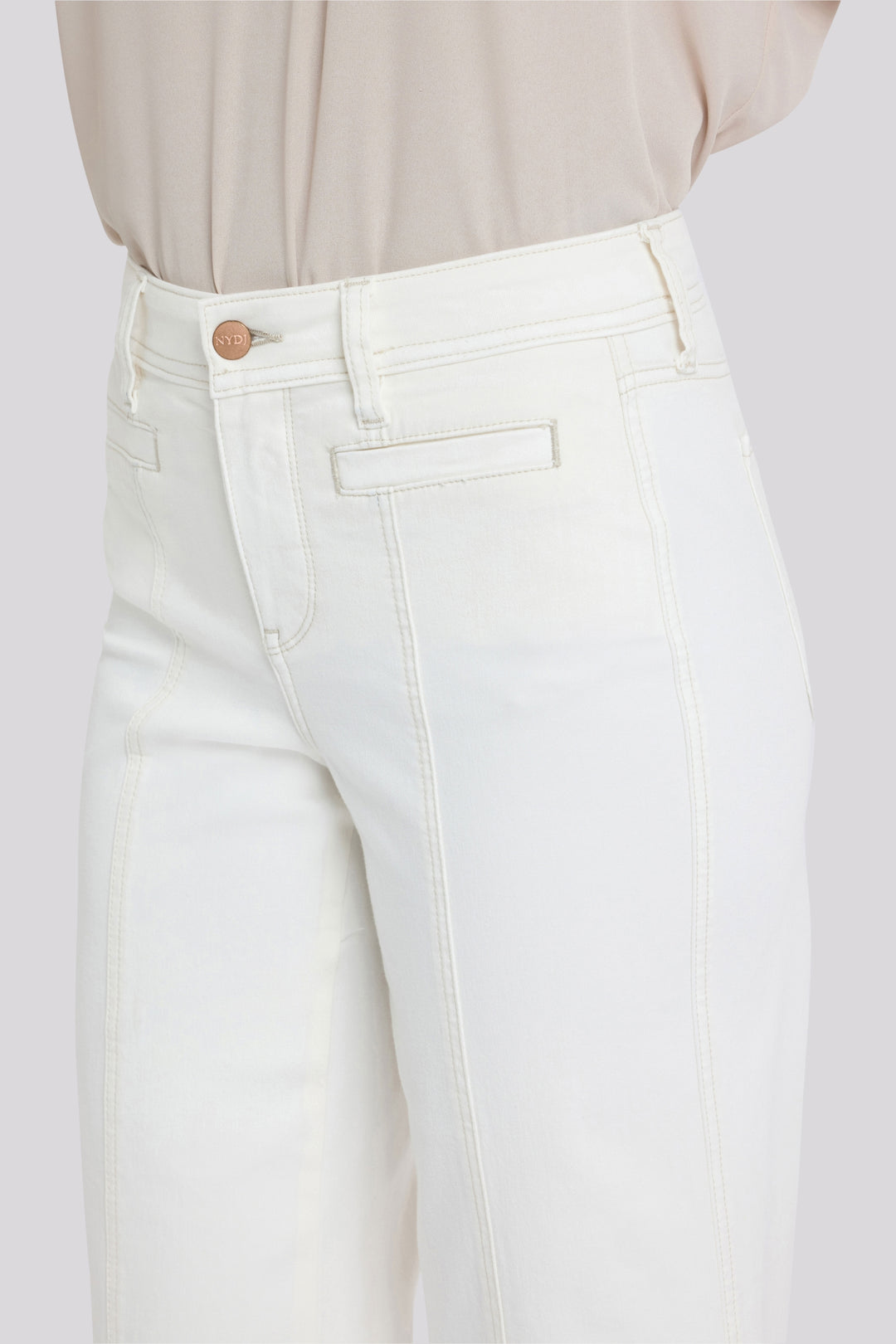Teresa Wide Leg Ankle Jeans | Vintage White | Denim | NYDJ