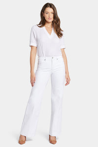 Teresa Wide Leg Jeans | Optic White | Pants | NYDJ