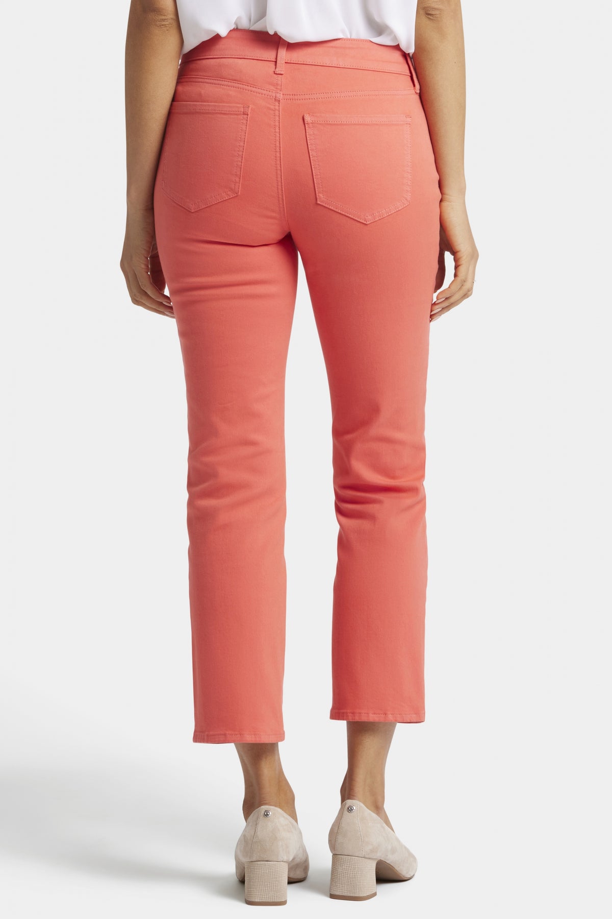 Marilyn Straight Ankle Jeans Orange Coloured Denim | Fruit Punch | Denim | NYDJ