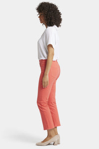 Marilyn Straight Ankle Jeans Orange Coloured Denim | Fruit Punch | Denim | NYDJ