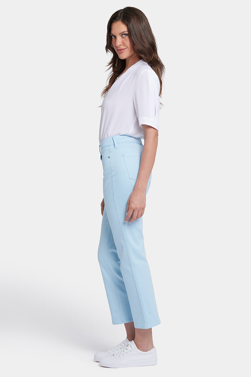 Marilyn Straight Ankle Jeans | Aquatic | Denim | NYDJ