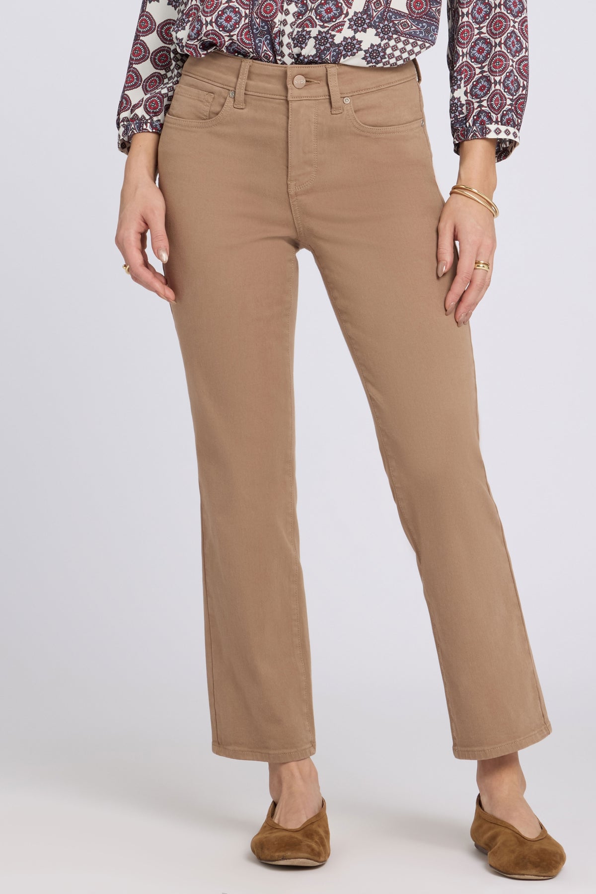 Marilyn Straight Ankle Jeans | Toasted Coconut | Denim | NYDJ