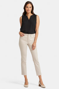 Sheri Slim Ankle Jeans With Frayed Hems | Feather | Pants | NYDJ