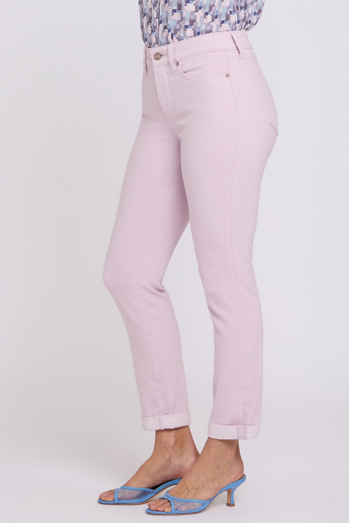 Sheri Slim Straight Ankle Jeans | Light Lilac | Pants | NYDJ