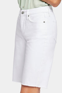 Boyfriend Short White Coloured Denim | Optic White | Shorts | NYDJ