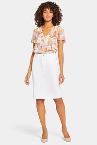 High Waist Skirt | Optic White | Skirt | NYDJ