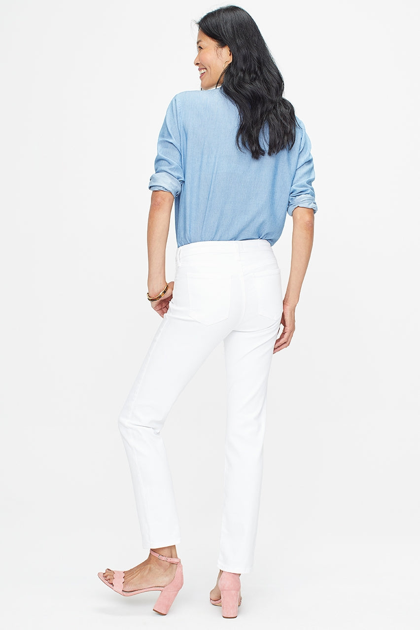 Sheri Slim Jeans White Coloured Denim | Optic White | Pants | NYDJ