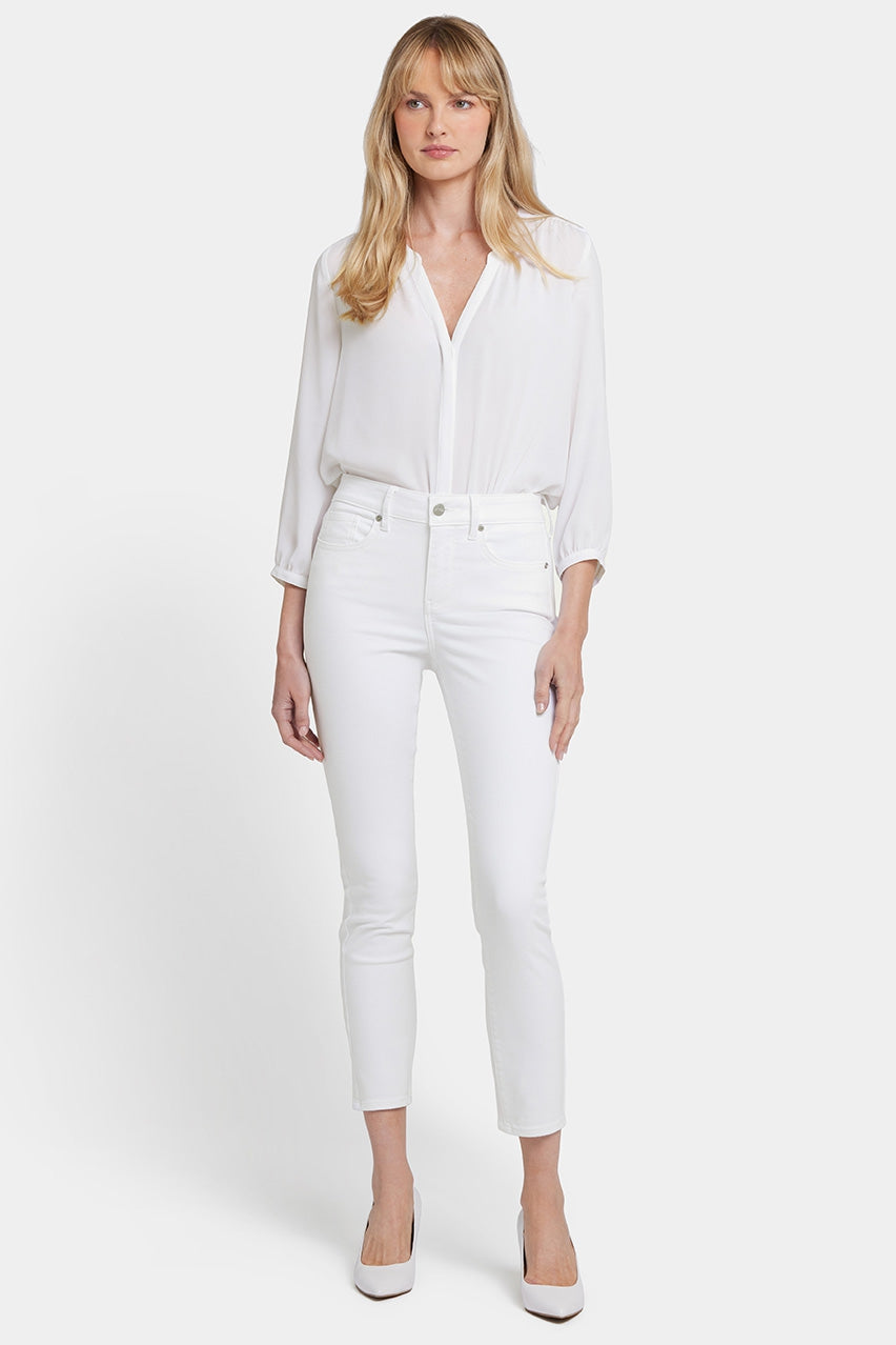 Alina Ankle Jeans White Premium Denim | Optic White | Non Denim | NYDJ