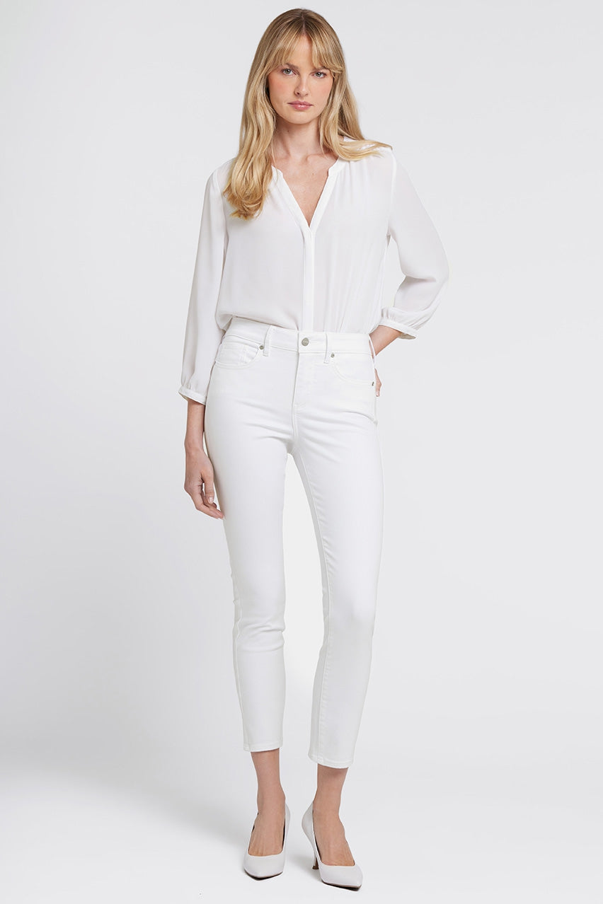 Alina Ankle Jeans White Premium Denim | Optic White | Non Denim | NYDJ