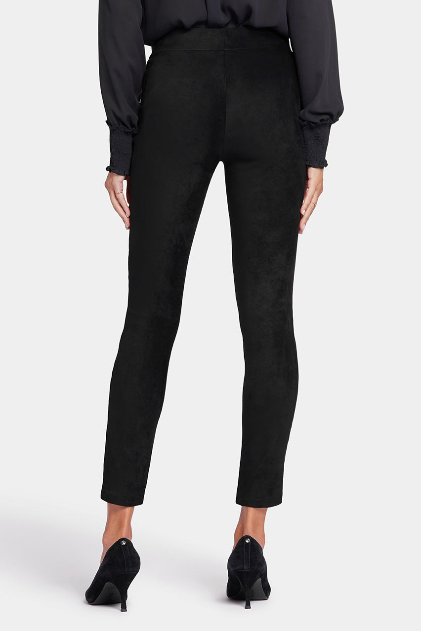 Basic Legging Trouser Black Stretch Faux Suede | Black | Non Denim | NYDJ