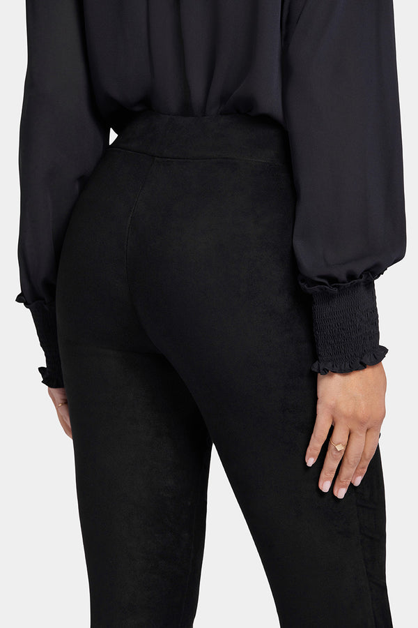 Basic Legging Trouser Black Stretch Faux Suede | Black | Legging | NYDJ