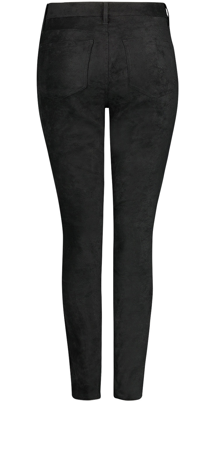 Ami Skinny Jeans Black Faux Suède | Black | Pants | NYDJ