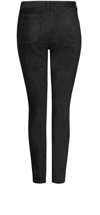 Ami Skinny Jeans Black Faux Suède | Black | Pants | NYDJ