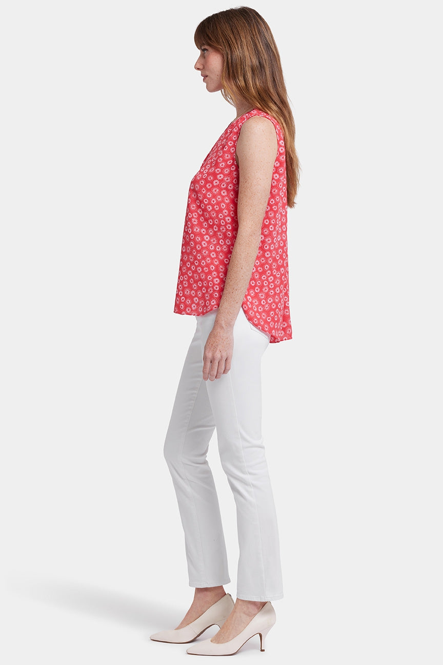 Mouwloze Pintuck Blouse | Teresita