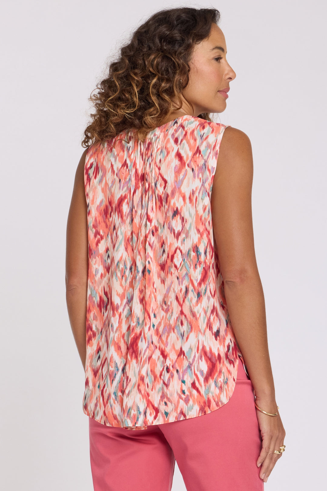 Mouwloze Pintuck Blouse | Mojave Mirage