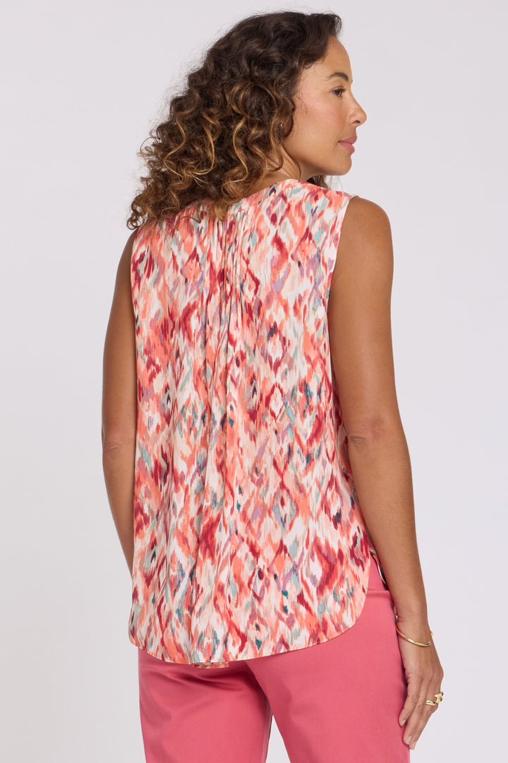 Mouwloze Pintuck Blouse | Mojave Mirage