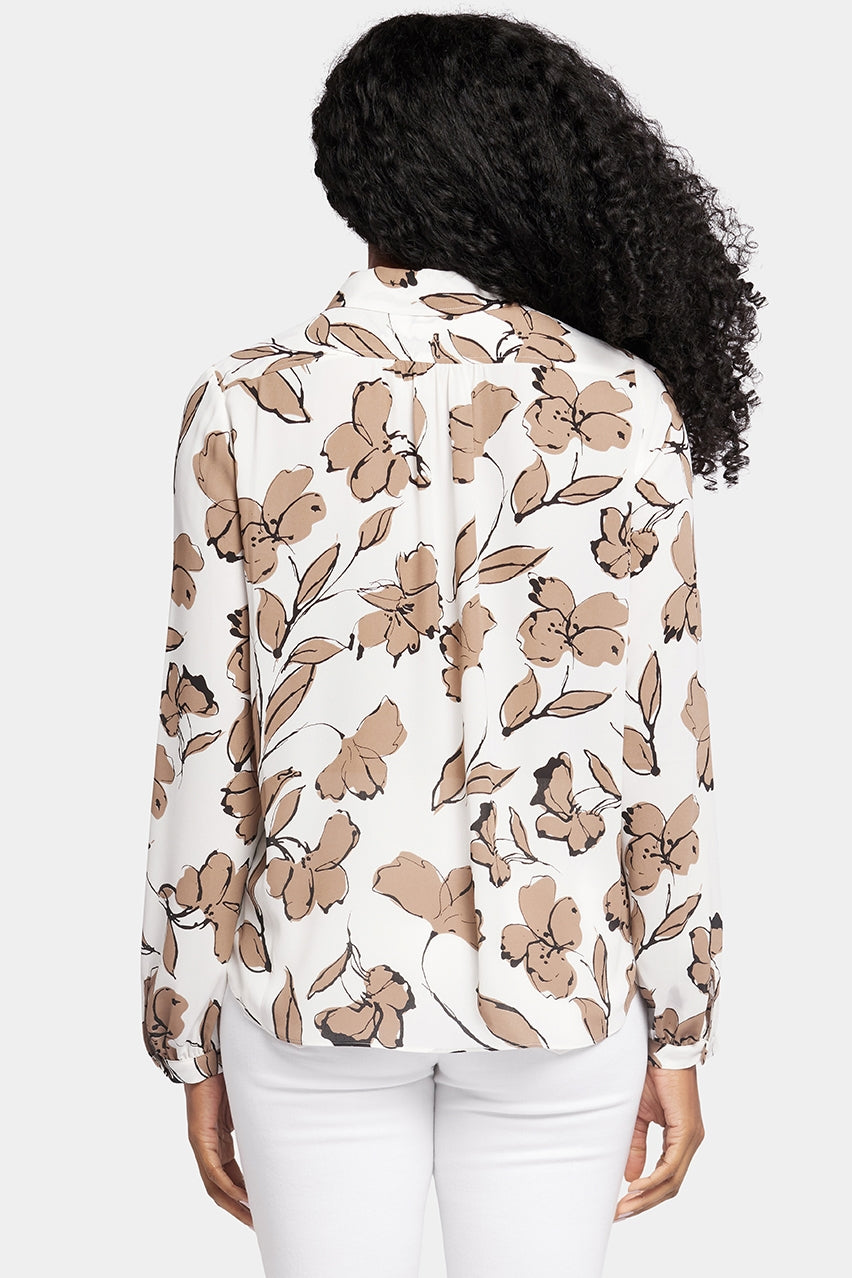 Modern Blouse in Floral Print | Lotus Land | Blouse | NYDJ