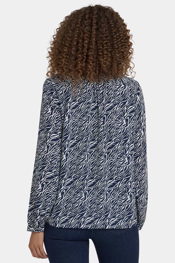 Tie-Neck Blouse | Vintage Zebra | Blouse | NYDJ