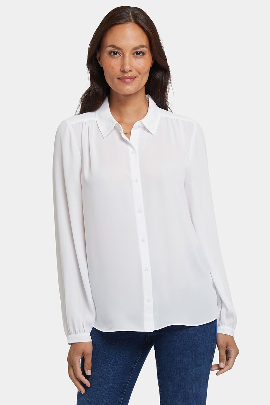 Modern Blouse | Optic White | Blouse | NYDJ