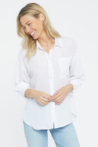 Zoey Blouse White | Optic White | Blouse | NYDJ