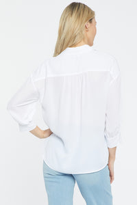 Zoey Blouse White | Optic White | Blouse | NYDJ