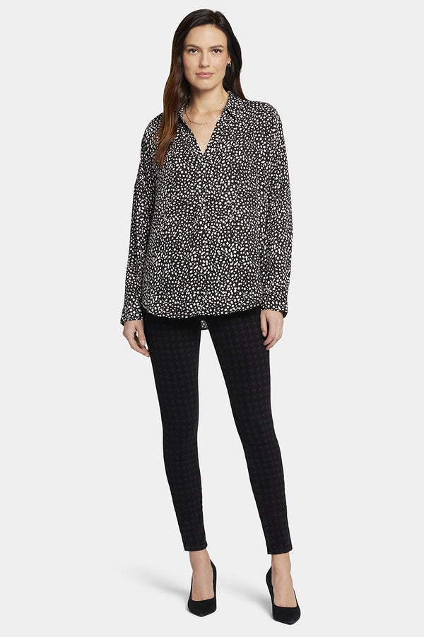 Becky Blouse Black Dot Print | Dillon Dots | Blouse | NYDJ