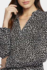 Becky Blouse Black Dot Print | Dillon Dots | Blouse | NYDJ