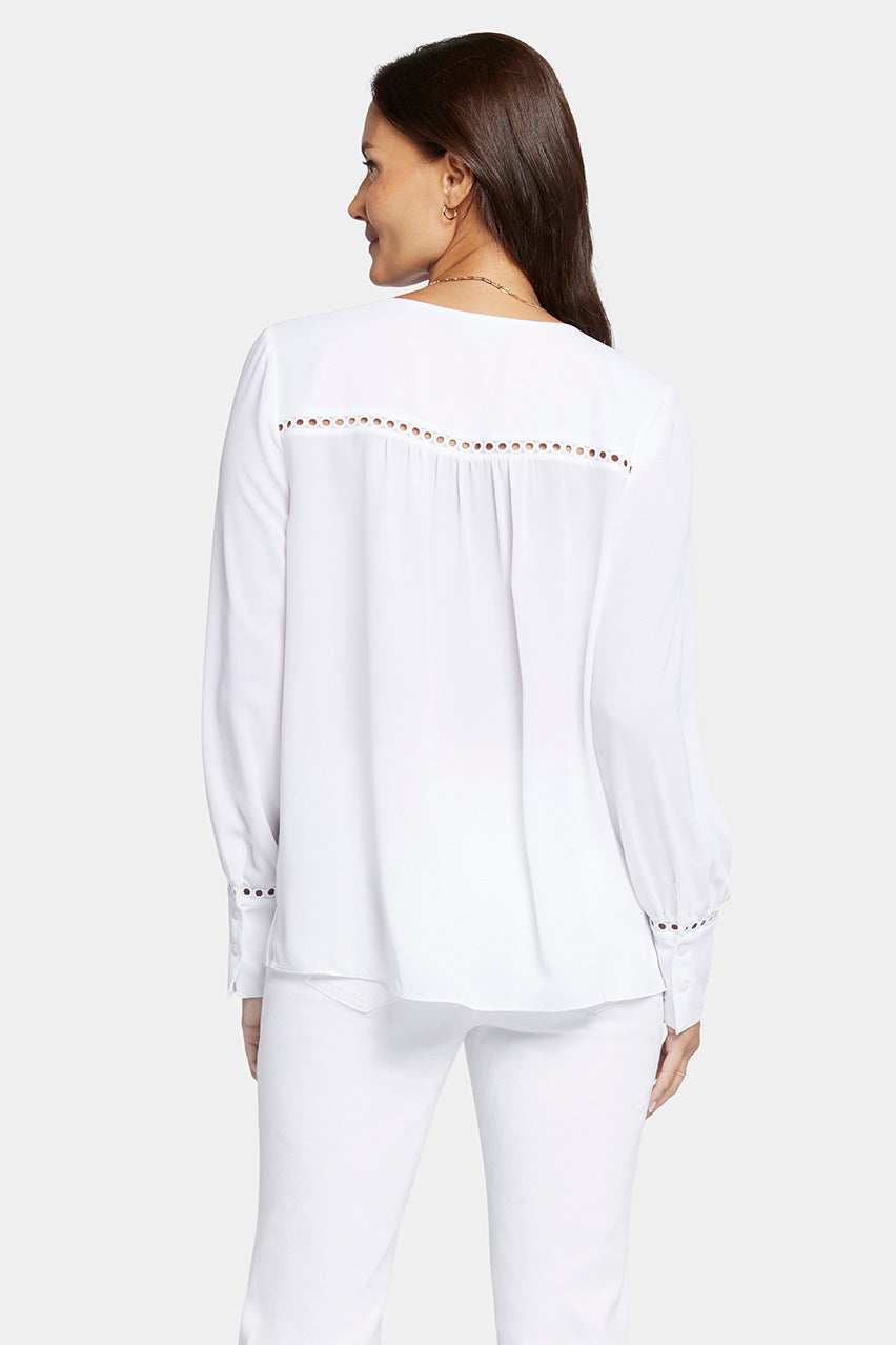 Liliana Peasant Blouse | Capucine Dots | Blouse | NYDJ