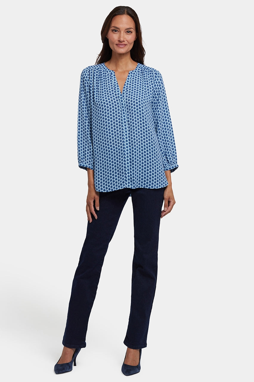 Pintuck Blouse | Quinto Geo | Blouse | NYDJ