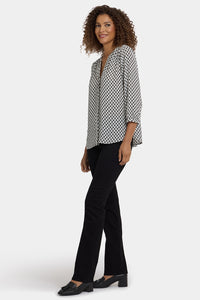 Pintuck Blouse | Gervais Geo | Blouse | NYDJ