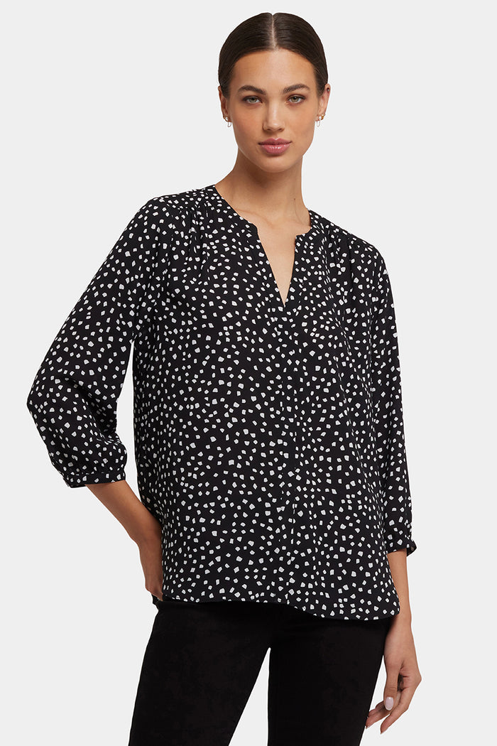 Pintuck Blouse | Francoise Dots | Blouse | NYDJ