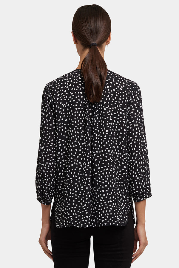 Pintuck Blouse | Francoise Dots | Blouse | NYDJ