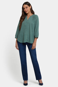 Pintuck Blouse | Adeline Dots | Blouse | NYDJ