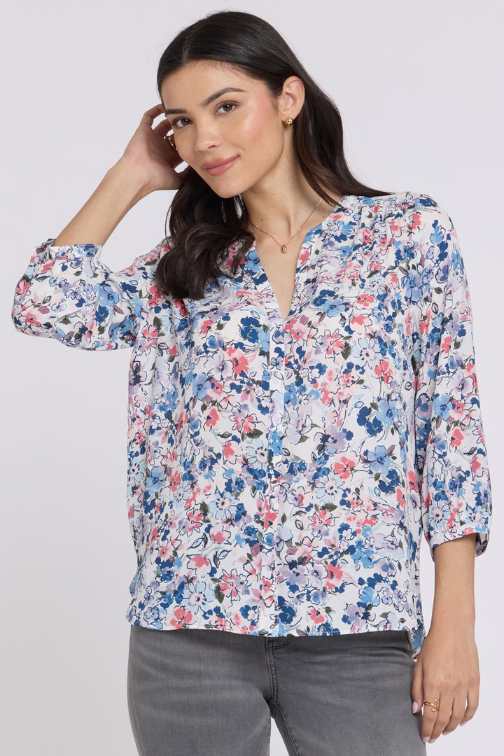 Pintuck Blouse | Desert Blooms