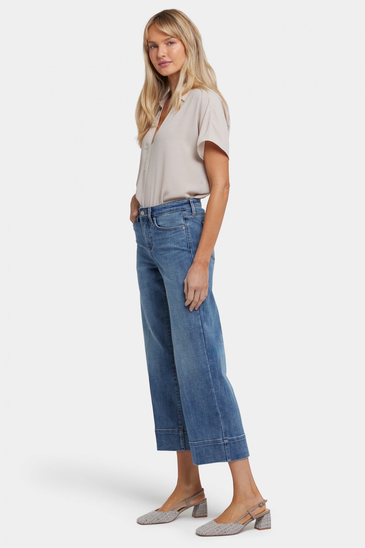 Teresa Wide Leg Ankle Jeans | Majorca Bay | Pants | NYDJ