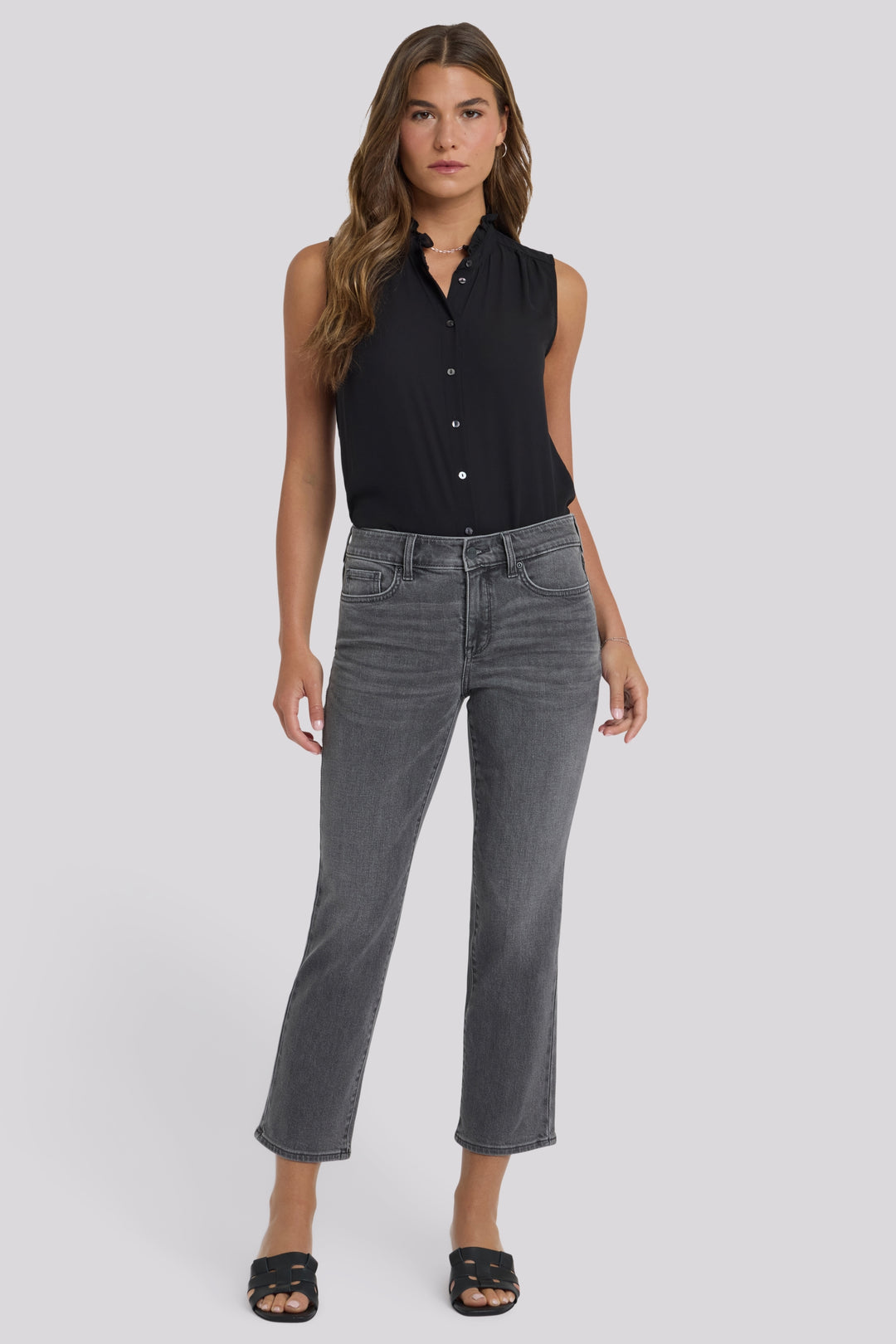 Marilyn Straight Ankle Jeans | Dusty Ash | Denim | NYDJ