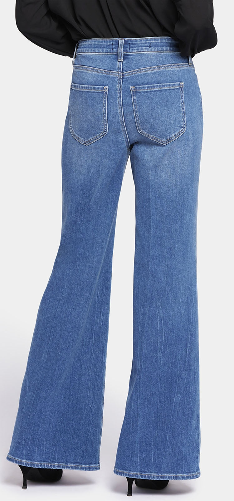 Mia Palazzo Jeans Medium Blue Premium Denim | Fairmont | Pants | NYDJ