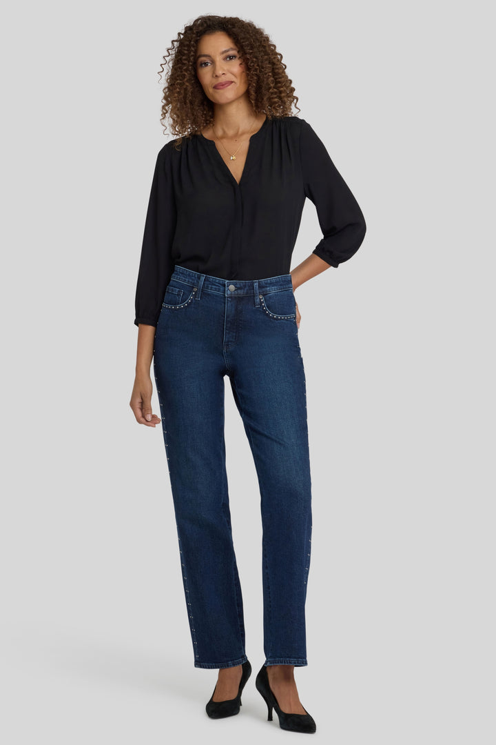 Brooke Loose Straight Jeans | Louvre Sapphire | Pants | NYDJ