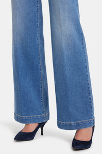 Teresa Wide Leg Jeans Medium Blue Premium Denim | Water Canyon | Denim | NYDJ