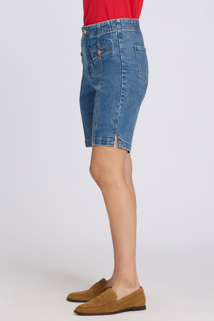 Ella Denim Shorts With High Rise | Salton | Denim | NYDJ
