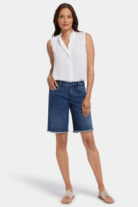 Lilly Denim Shorts With Frayed Hems | Rio Rapids | Shorts | NYDJ