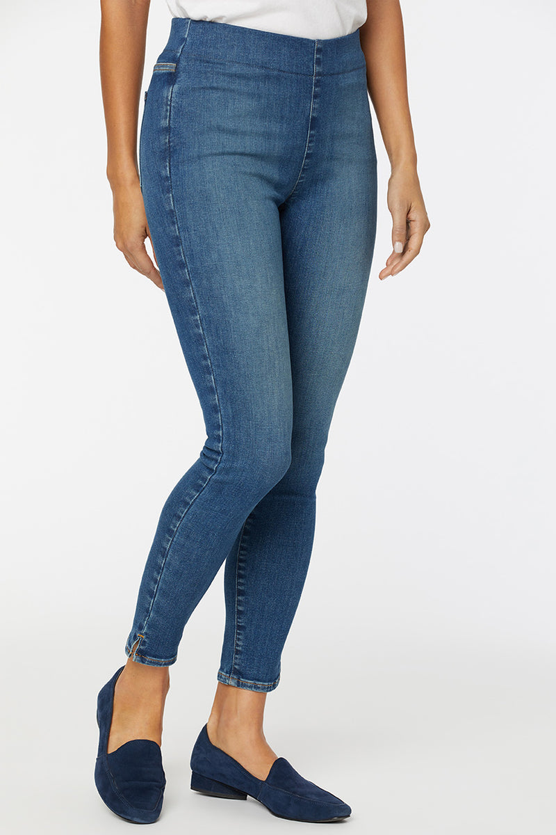 Pull-On Skinny Ankle Medium Blue SpanSpring™ Denim | Clean Allure | Denim | NYDJ