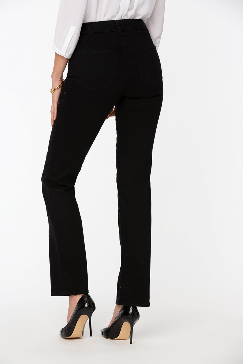 Marilyn Straight Jeans Black Premium Denim (Tall) | Black | Denim | NYDJ