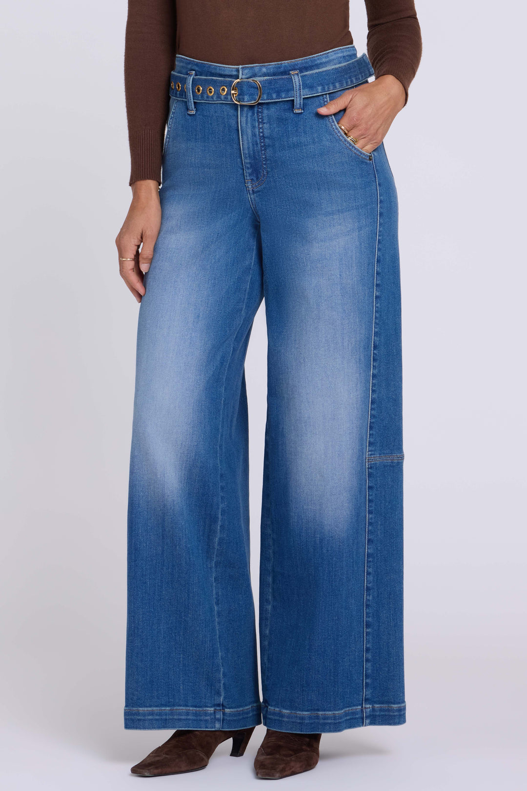 Gracie Wide Leg Jeans | Agave